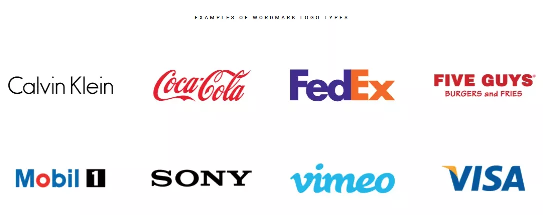 wordmark logo types